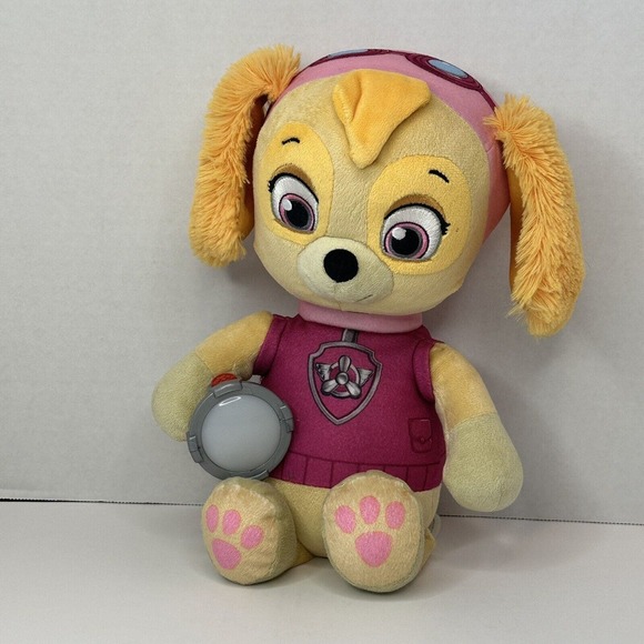 Paw Patrol Skye Snuggle Up Plush Pink Flashlight Sounds Working Stuffed Animal - Picture 2 of 11
